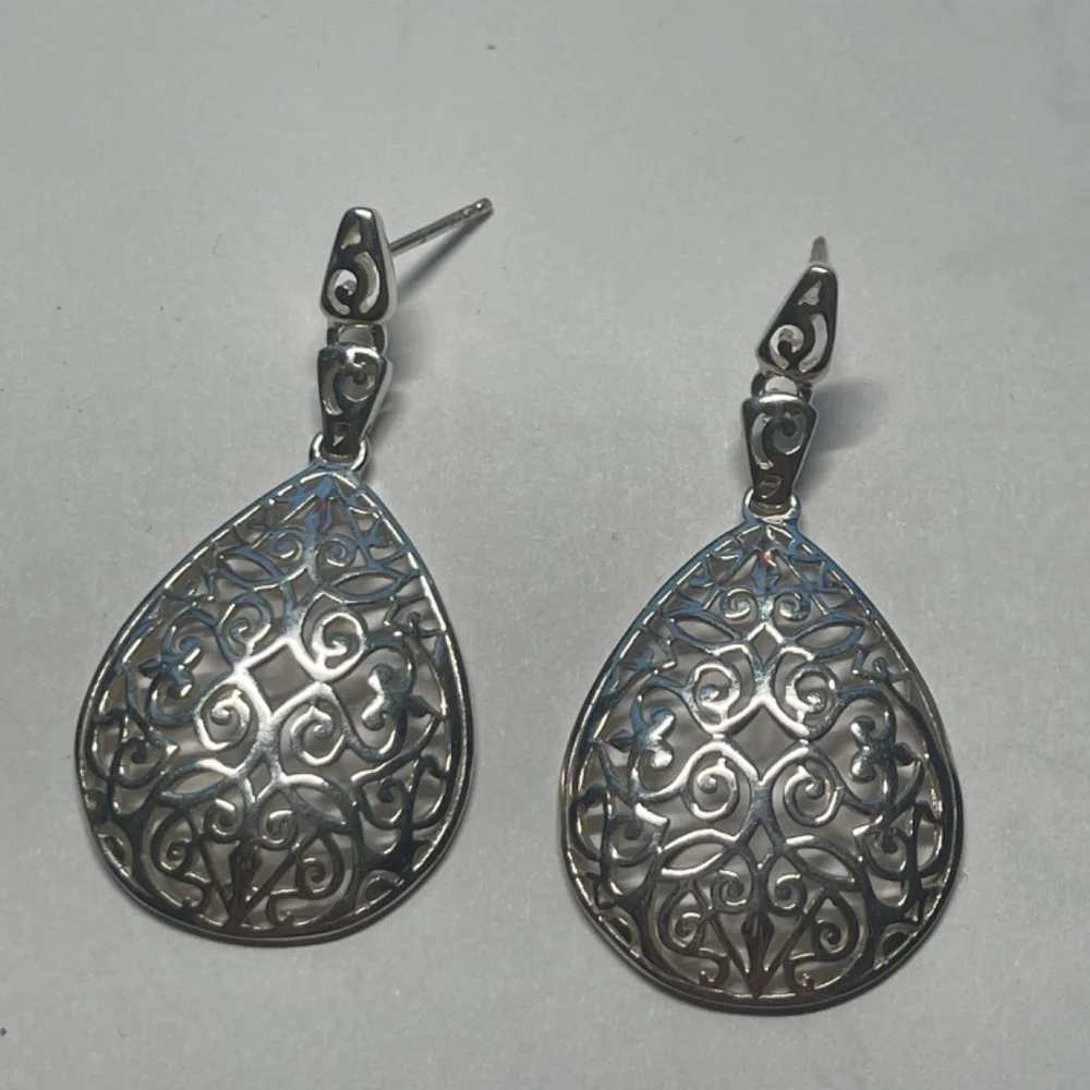 Southern Gates Teardrop Dangle Post Earrings - Picture 3 of 5